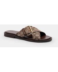 COACH - Crisscross Buckle Sandal - Lyst