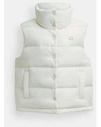 COACH - Puffer Jacket Vest - Lyst