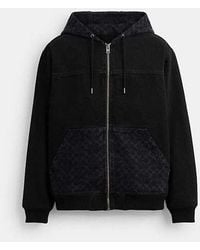 COACH - Signature Denim Zip Jacket - Lyst