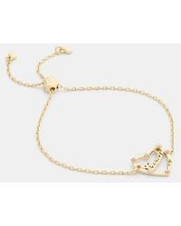 COACH - Coach Script Heart Bracelet - Lyst