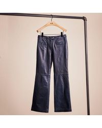 COACH - Restored Leather Pant - Lyst