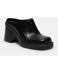 COACH - Sculpted C Mule Mit Absatz - Lyst