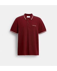 COACH - Signature Trim Polo - Lyst