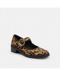 COACH - Tea Rose Mary Jane Print Flat - Lyst