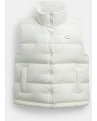 COACH - Puffer Jacket Vest - Lyst