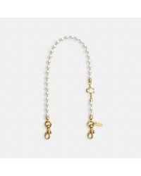 COACH - Short Pearl Strap - Lyst