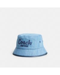 COACH - 1941 Embroidered Denim Bucket Hat - Lyst