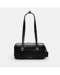 COACH - Ego Satchel Bag In Checkerboard Upcrafted Leather - Lyst
