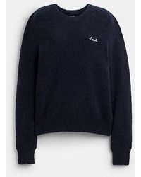 COACH - Coach Embroidered Crewneck Sweater - Lyst