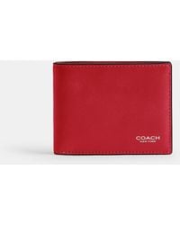 COACH - Slim Billfold Wallet - Lyst