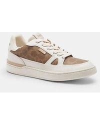 COACH - Clip Court Lowtop Sneaker Aus Signature Canvas - Lyst