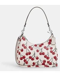 COACH - Teri Hobo Bag With Cherry Print - Lyst