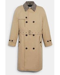 COACH - Trench Coat In Organic Cotton And Recycled Polyester - Lyst