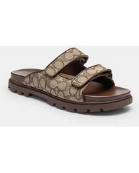 COACH - Double Banded Sandal - Lyst