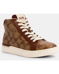 coach high top tennis shoes