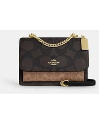 COACH Jes Crossbody Bag In Blocked Signature Canvas in Brown Lyst