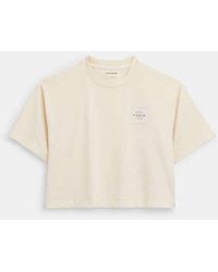 COACH - Garment Dye Cropped T-shirt - Lyst