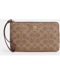 COACH - Large Corner Zip Wristlet - Lyst