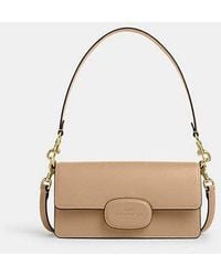 COACH - Eliza Flap Crossbody With Leather Covered Closure - Lyst