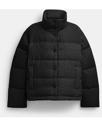 COACH - Signature Down Jacket - Lyst