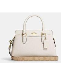 COACH - Mini Darcie Carryall Bag With Signature Canvas Detail - Lyst