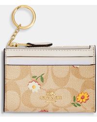 COACH OUTLET®  Pencil Case In Signature Canvas With Stripe Heart