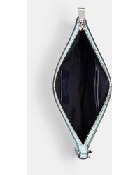 coach gallery pouch with umbrella motif