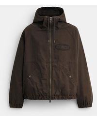 COACH - Canvas Zip Jacket - Lyst