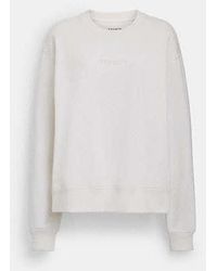 COACH - Coach Crewneck Top - Lyst