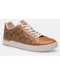 COACH - Clip Low Top Sneaker In Signature Canvas - Lyst