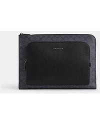 COACH - Ethan Portfolio In Signature Canvas - Lyst