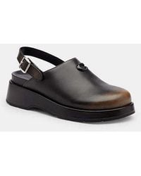 COACH - Sculpted C Loved Leather Platform Clog - Lyst