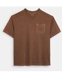 COACH - T-Shirt mit Tasche - Lyst