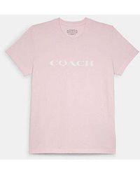 COACH - Essential T-Shirt aus Biobaumwolle - Lyst