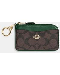 COACH OUTLET®  Zip Card Case In Blocked Signature Canvas