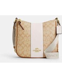 COACH - Ellie File Bag In Signature Canvas With Stripe - Lyst