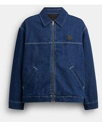 COACH - Denim Work Jacket - Lyst