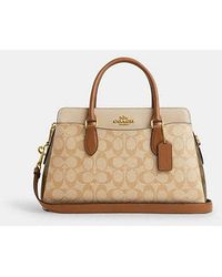 COACH - Darcie Carryall Bag In Blocked Signature Canvas - Lyst