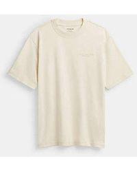 COACH - T-shirt In Organic Cotton - Lyst