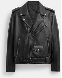 COACH - Moto Jacket - Lyst