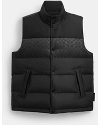 COACH - Reversible Colorblock Down Vest - Lyst