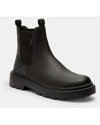 COACH - Chelsea Boot With Signature Canvas - Lyst
