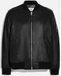 Coach Outlet Synthetic Reversible Signature Ma 1 Jacket in Black 