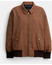 COACH - Wool Blouson Jacket - Lyst