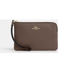 COACH - Corner Zip Wristlet - Lyst
