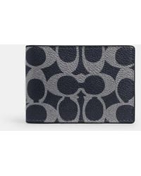 COACH - Compact Billfold Wallet - Lyst