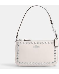 White Stripe 'Coach' Heart Nolita 19 Leather Satchel, Best Price and  Reviews
