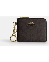 COACH - Small Corner Zip Wallet - Lyst