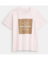 COACH - Signature Square T-Shirt - Lyst
