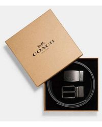 COACH - Boxed Plaque And Harness Buckle Cut To Size Reversible Belt, 38 Mm - Lyst